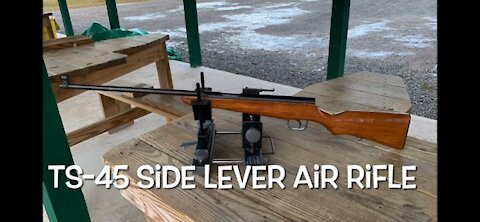 Chinese side lever pellet rifle TS-45 EM-45 first shots