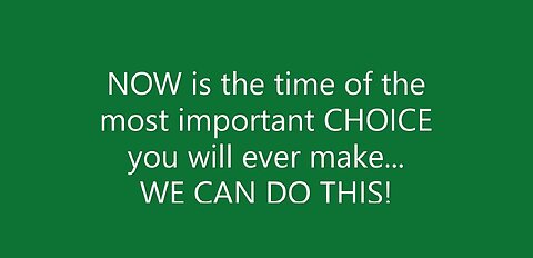 CRY FREEDOM TV: The CHOICE and TIME is NOW, I SWEAR ALLEGIANCE to ME 🙏💪💞🌳