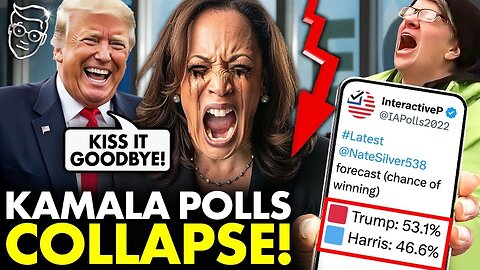 DNC IN PANIC: Kamala COLLAPSES in Polls after Trainwrek CNN Interview! CRINGEFEST ENDS CAMPAIGN