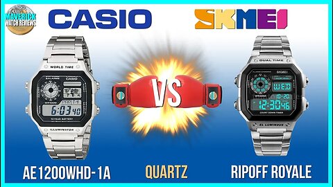 Watch Boxing! | Casio Royale 100m Quartz AE1200WHD-1A Vs. Chinese SKMEI Unbox & Review