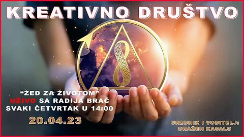 Kreativno društvo - Žeđ za životom na Radiju Brač 20.4.23.