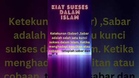 QUOTES ISLAMI:TAHUKAH KAMU KIAT SUKSES DALAM ISLAM??#shorts #shortsfeed #shortsquotes