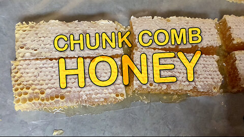 How to Make Chunk Honey with Empty Honey Frames, Putting Comb Honey in Pint Jars