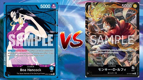 One Piece TCG Boa Hancock VS Black Luffy!!