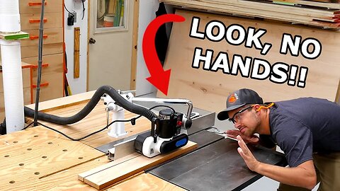 Table Saw Upgrades - New extension wing and Router / Table saw Power Feeder install!