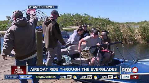 Corey Billie's airboat tour of the Everglades