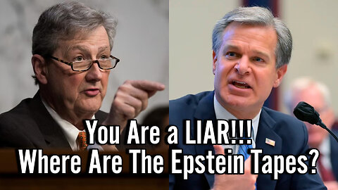 Senator Kennedy GRILLS Trembling FBI Wray Demands Epstein 'Blackmail Tapes'