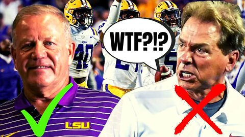 LSU BEATS Alabama On Walk Off 2 Point Conversion | Brian Kelly Takes Down Nick Saban!