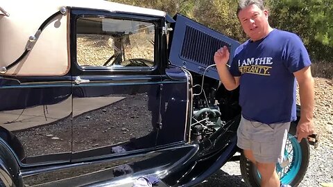 How to unclog a Ford Model A fuel line - Roadside Seminar!