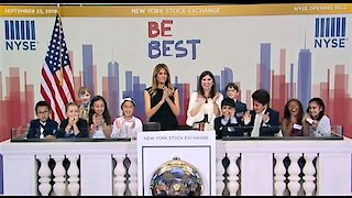 Melania Trump rings opening bell of NYSE ahead of Trump's UN appearance