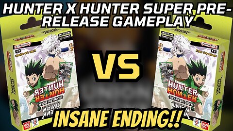 Union Arena Card Game Super Pre-Release Hunter X Hunter Mirror Match Gameplay - DOUBLE HEAL ENDING!!