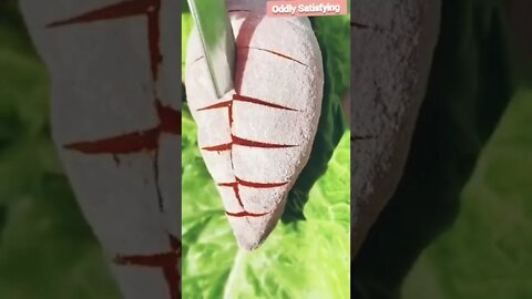 oddly satisfying 🌈 video#oddlysatisfying#oddly#fruitcutting