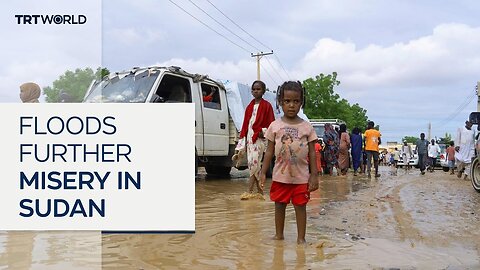 Rain and floods add to misery of Sudanese displaced by war