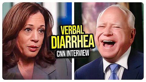 Kamala Harris & Tim Walz DISASTER of an Interview on CNN - VERBAL DIARRHEA! Viva Frei Analysis