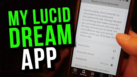 I Made A Lucid Dreaming APP For Dream Journaling & Reality Check Reminders!