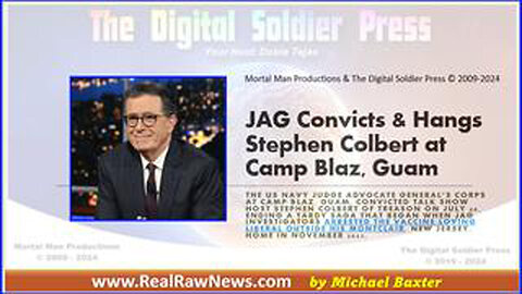 JAG CONVICTS & HANGS STEPHEN COLBERT AT CAMP BLAZ, GUAM.