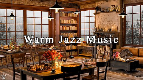 Positive Jazz Music & Cozy Coffee Shop Ambience ☕ Relaxing Jazz Instrumental Music to Relax, Study