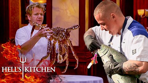 King Crabs and Flying Fish - The Best Seafood Challenges on Hell's Kitchen