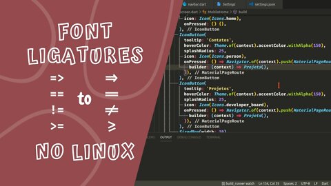 Como usar Font Ligatures no Linux