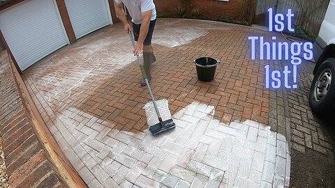 TIRED & NEGLECTED! Customer Moved Into A New Home, First Restoration Was This GRIM Looking Driveway!