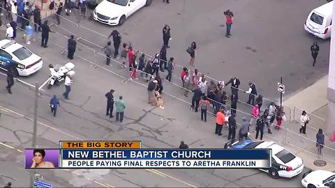 Final public visitation for Aretha Franklin to be held at New Bethel Baptist Church in Detroit