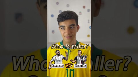 Who Is Taller ? #ronaldo #benzema #football #messi #quiz #challenge #guess