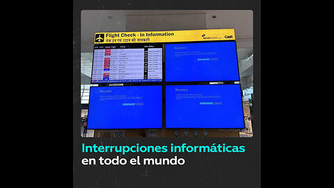 Ola de interrupciones informáticas golpea varias partes del mundo