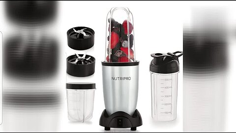 NutriPro Juicer Mixer Grinder - Smoothie Maker - 500 Watts (3 Jars, Silver)