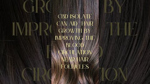 CBD and Hair Growth - Black & Gold Natural Indulgence (BGNI) CBD Skincare