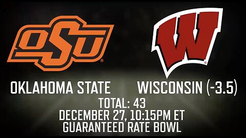 Oklahoma State vs Wisconsin Prediction and Picks | Guaranteed Rate Bowl Betting Advice | Dec 27