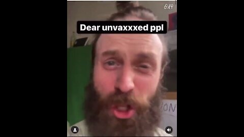 Dear Unvaxxed people