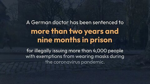 German doctor jailed for issuing m*sk exemptions