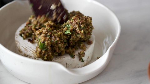 Baked Brie with Olive Tapenade