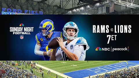 Dinner & Sunday Night Football: Rams @ Lions LIVE REACTION & COMMENTARY #nflkickoff #rams #lions