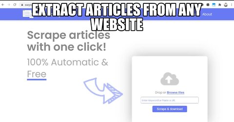 extract articles from any website