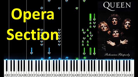 Bohemian Rhapsody Opera Section Piano Tutorial