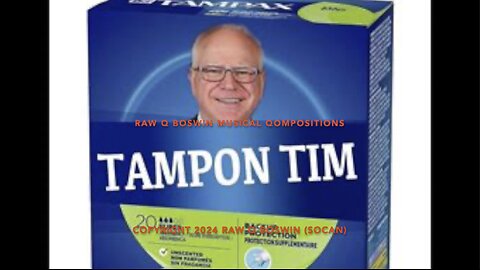 Free Tampons from Tampon Timmy Walz!