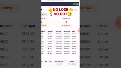 NO LOSE NG.BOT ♥😉👍✔ #binarytrading #BinaryGeorgia