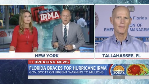 FL Gov Rick Scott Wants Floridians To Evacuate! Storm Is Unbelievable