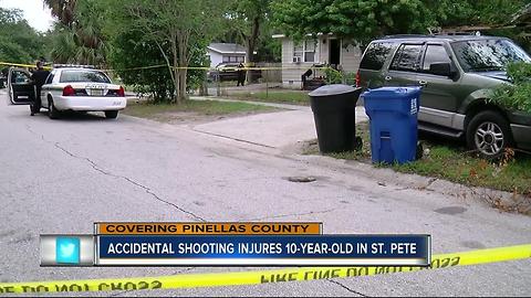 Accidental shooting injures 10-year-old in St. Pete