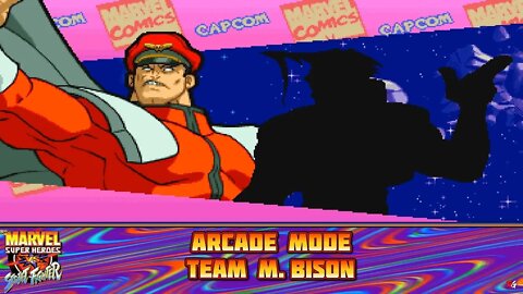 Marvel Super Heroes VS. Street Fighter: Arcade Mode - Team M. Bison