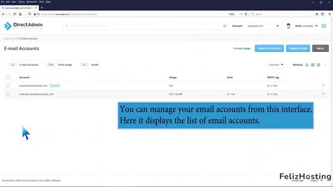 How to change the email sending limit in DirectAdmin FelizHosting