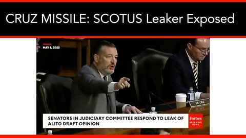 Ted Cruz Exposes Who Is Behind The SCOTUS Opinion Leak