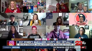 The 2021 Women's March Kern County took place on Saturday virtually