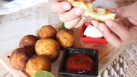 cassava dumpling with cheese