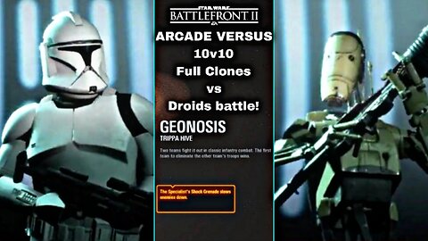 XB1 Star Wars Battlefront 2 G293, 2P local splitscreen Arcade on Trippa Hive, Assault Class!