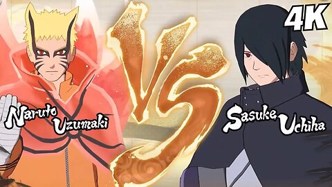 Naruto's Baryon Mode vs Sasuke Amaterasu | 4K 60fps Naruto x Boruto UNSC