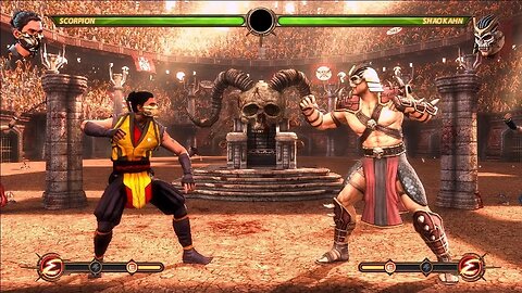 Mortal Kombat 9 Mod - Scorpion MK1 New Era Vs Shao Khan - Expert Gameplay