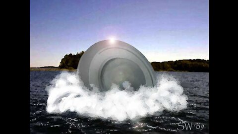 UNDERWATER UFO SIGHTING - Then Shoots back out the other side..