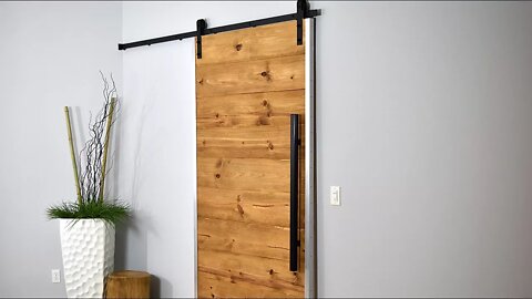 How I Made My Sliding Barn Door | Rustic Modern